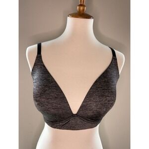 Adore Me‎ Women's Helynn Contour Plunge 36 D Dark Grey New With Tags